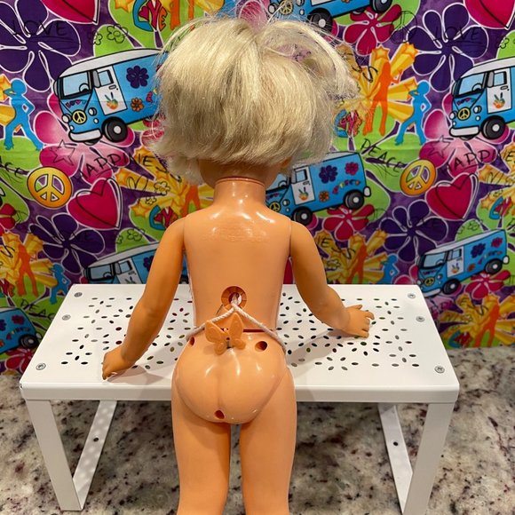 Vintage Ideal Toy Blonde Velvet Crissy 15" Doll Eyes Open/Close - Picture 6 of 10